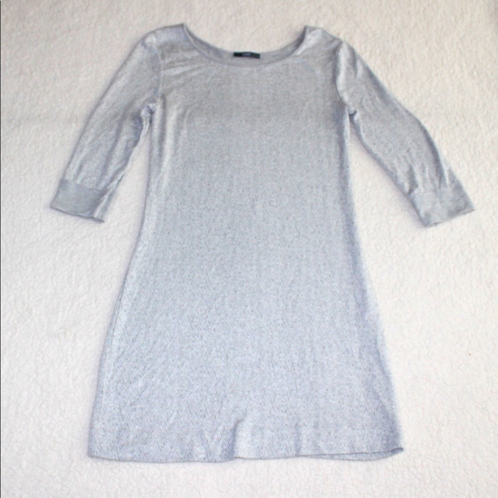 Tart Gray Print Soft Sweater Dress Size Small